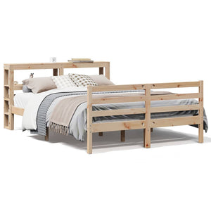 vidaXL Bed Frame without Mattress 140x190 cm Solid Wood Pine