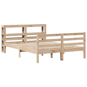 vidaXL Bed Frame without Mattress 140x190 cm Solid Wood Pine