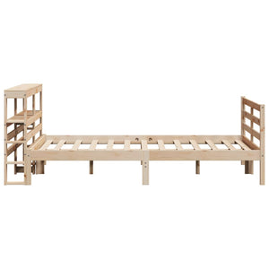 vidaXL Bed Frame without Mattress 140x190 cm Solid Wood Pine