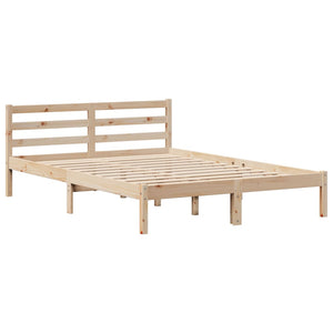 vidaXL Bed Frame without Mattress 140x190 cm Solid Wood Pine