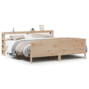 vidaXL Bed Frame without Mattress 180x200 cm Super King Solid Wood Pine