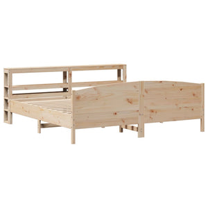 vidaXL Bed Frame without Mattress 180x200 cm Super King Solid Wood Pine