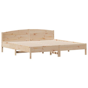 vidaXL Bed Frame without Mattress 180x200 cm Super King Solid Wood Pine