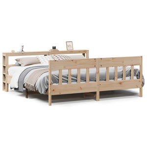 vidaXL Bed Frame without Mattress 180x200 cm Super King Solid Wood Pine