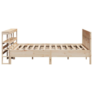 vidaXL Bed Frame without Mattress 180x200 cm Super King Solid Wood Pine