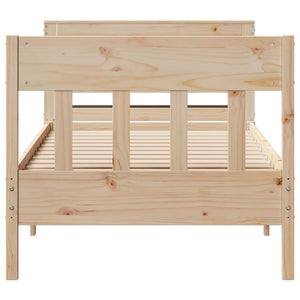 vidaXL Bed Frame without Mattress 100x200 cm Solid Wood Pine