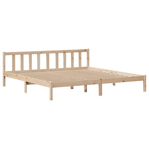 vidaXL Bed Frame without Mattress 180x200 cm Super King Solid Wood Pine