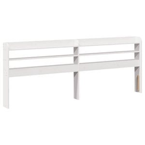 vidaXL Bed Frame without Mattress White 180x200 cm Super King Solid Wood Pine