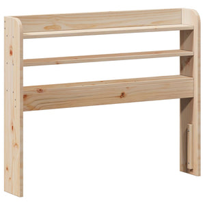 vidaXL Bed Frame with Headboard 75x190 cm Small Single Solid Wood Pine