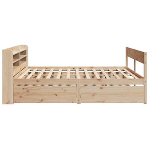 vidaXL Bed Frame without Mattress 200x200 cm Solid Wood Pine