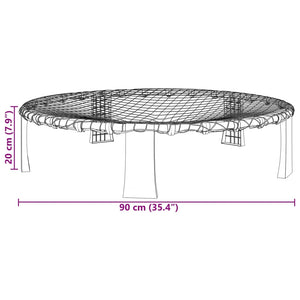 vidaXL Roundnet Set of 3 Balls and Extra Pump Ø90x20 cm