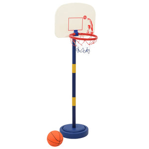 vidaXL Basketball Stand with Ball and Pump Adjustable Height 90/121 cm