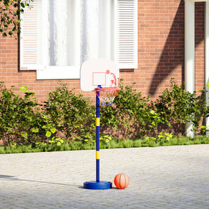 vidaXL Basketball Stand with Ball and Pump Adjustable Height 90/121 cm