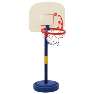 vidaXL Basketball Stand with Ball and Pump Adjustable Height 90/121 cm