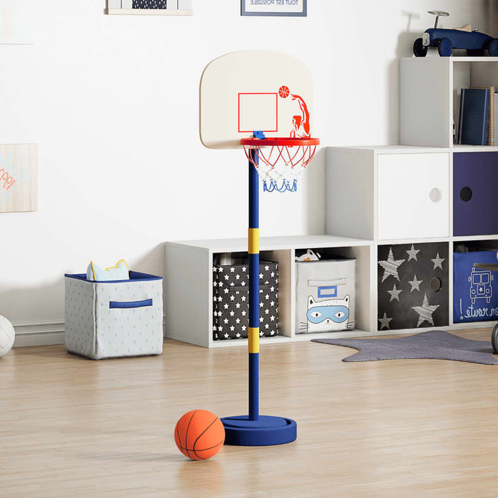 vidaXL Basketball Stand with Ball and Pump Adjustable Height 90/121 cm