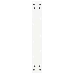 vidaXL Coffee Table Legs U-Shaped 2 pcs White 60x(110-111) cm Steel