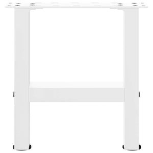 vidaXL Coffee Table Legs White 2 pcs 30×30 cm Steel