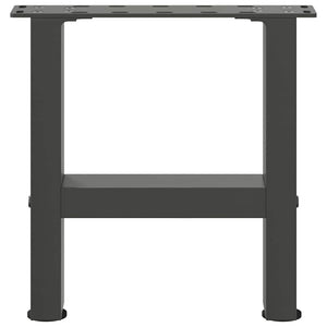 vidaXL Coffee Table Legs Anthracite 2 pcs 30×30 cm Steel