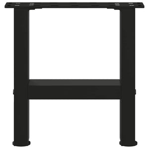 vidaXL Coffee Table Legs Black 2 pcs 30×40 cm Steel