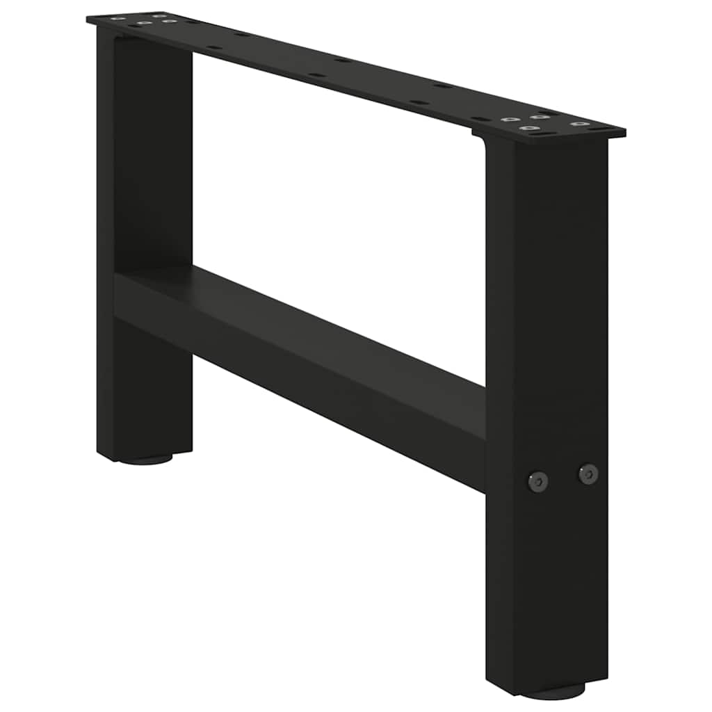 vidaXL Coffee Table Legs Black 2 pcs 30×60 cm Steel