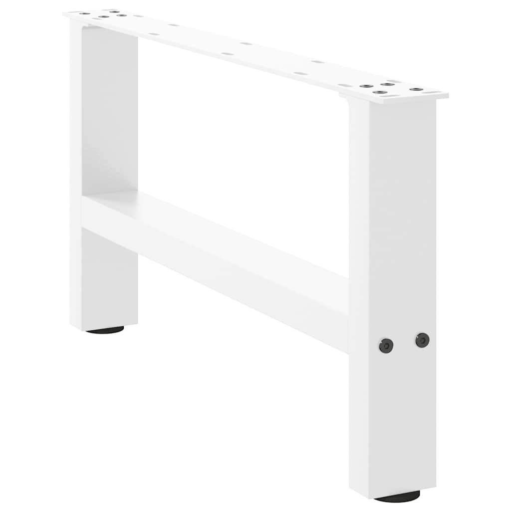 vidaXL Coffee Table Legs White 2 pcs 30×60 cm Steel