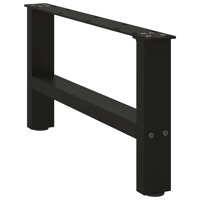 vidaXL Coffee Table Legs Black 2 pcs 30×70 cm Steel