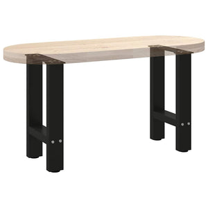 vidaXL Coffee Table Legs Black 2 pcs 28x(42-43) cm Steel