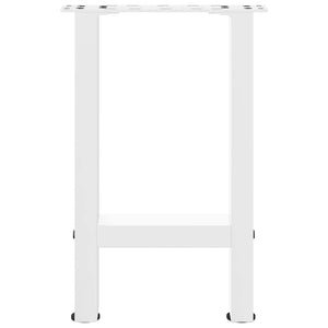 vidaXL Coffee Table Legs White 2 pcs 38x(42-43) cm Steel