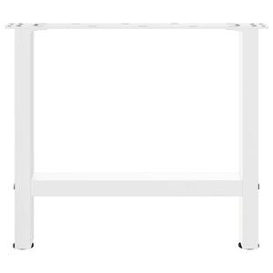 vidaXL Coffee Table Legs White 2 pcs 42×50 cm Steel