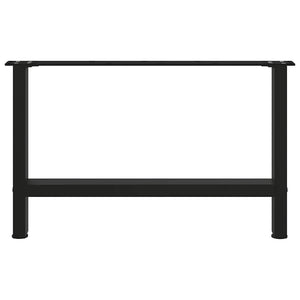 vidaXL Coffee Table Legs Black 2 pcs 70x(42-43) cm Steel