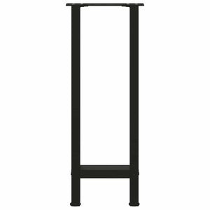 vidaXL Coffee Table Legs Black 2 pcs 28x(72-73) cm Steel