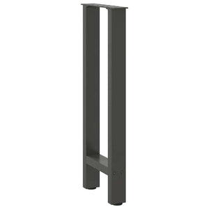 vidaXL Coffee Table Legs Anthracite 2 pcs 28x(72-73) cm Steel