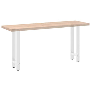 vidaXL Coffee Table Legs White 2 pcs 38x(72-73) cm Steel