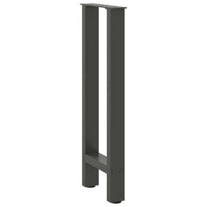 vidaXL Coffee Table Legs Anthracite 2 pcs 38x(72-73) cm Steel