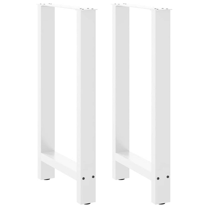 vidaXL Coffee Table Legs White 2 pcs 40x(90-91) cm Steel