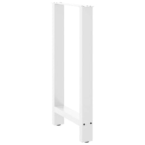 vidaXL Coffee Table Legs White 2 pcs 40x(90-91) cm Steel