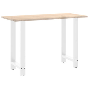 vidaXL Coffee Table Legs White 2 pcs 40x(90-91) cm Steel