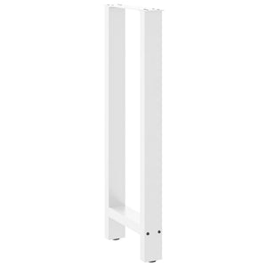 vidaXL Coffee Table Legs White 2 pcs 40x(100-101) cm Steel