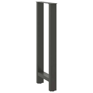 vidaXL Coffee Table Legs Anthracite 2 pcs 50x(100-101) cm Steel