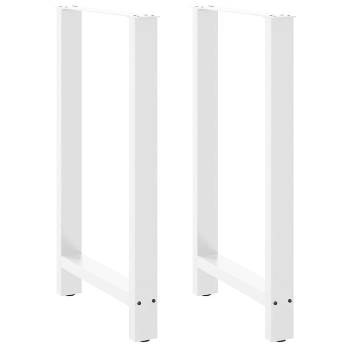 vidaXL Coffee Table Legs White 2 pcs 60x(100-101) cm Steel