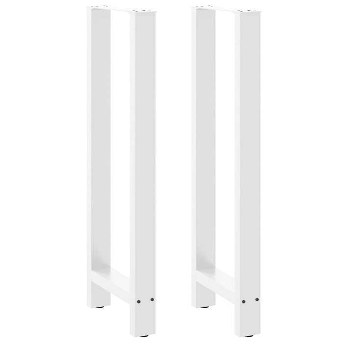 vidaXL Coffee Table Legs White 2 pcs 40x(110-111) cm Steel