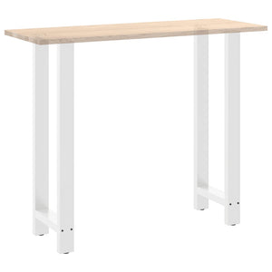 vidaXL Coffee Table Legs White 2 pcs 40x(110-111) cm Steel