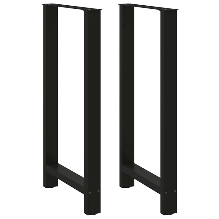 vidaXL Coffee Table Legs Black 2 pcs 60x(110-111) cm Steel