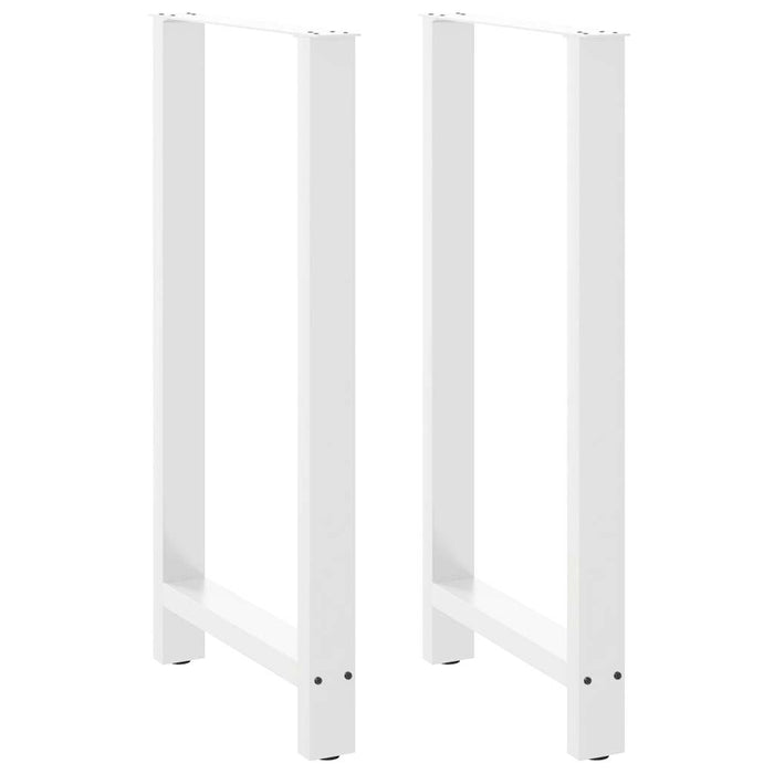 vidaXL Coffee Table Legs White 2 pcs 60x(110-111) cm Steel