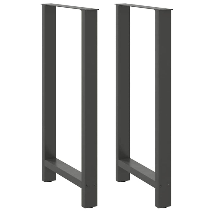 vidaXL Coffee Table Legs Anthracite 2 pcs 60x(110-111) cm Steel