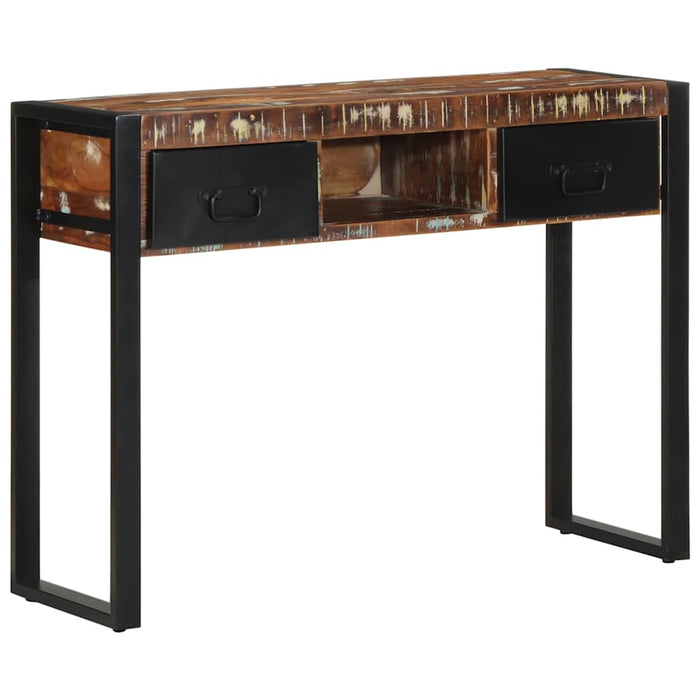 vidaXL Console Table Multicolour 100x35x75 cm Solid Wood Reclaimed