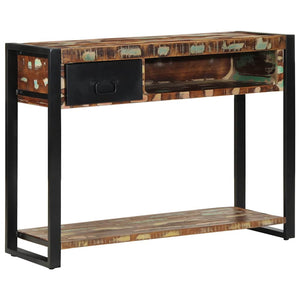 vidaXL Console Table Multicolour 100x35x75 cm Solid Wood Reclaimed