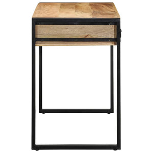 vidaXL Desk 100x50x75 cm Solid Rough Wood Mango