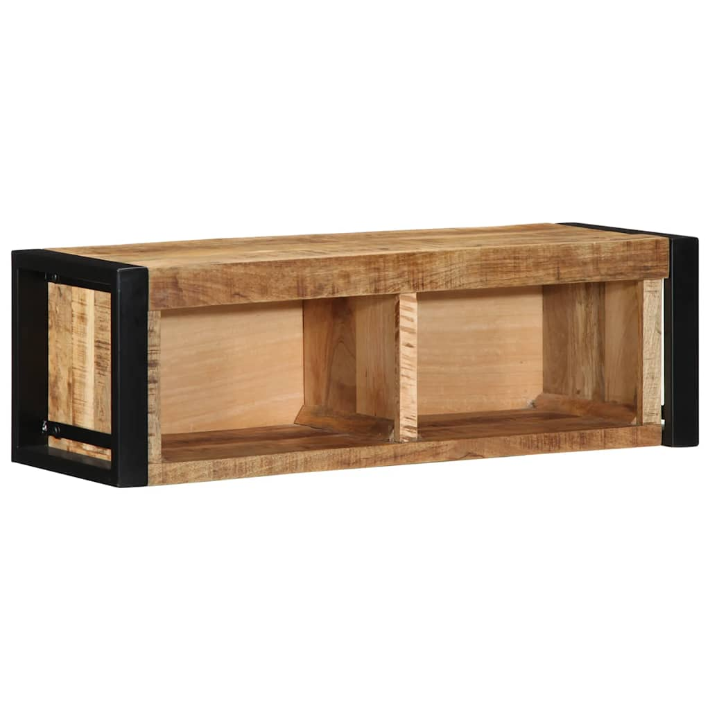 vidaXL TV Cabinet 80x30x25 cm Solid Rough Wood Mango