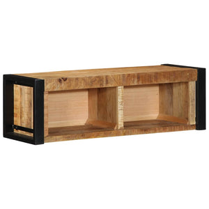 vidaXL TV Cabinet 80x30x25 cm Solid Rough Wood Mango